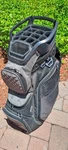 Golf Women's Ladies Cart Bag Sun Mountain 14 Div Black Shoulder Strap Rain Cover. Fixed Price $85.00.