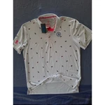 Scales Offshore Country Club Fly Polo Mens Large White Fishing Lure Print Nwt. Fixed Price $28.00.