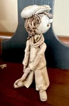 Italian Artist Dino Bencini Ceramic Golfer Figurine Signed Glazed Pottery 5. Fixed Price $12.00.