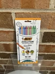 Bic Evolution Xtra-fun Stripes #2 Hb Pencils 10 Count. Fixed Price $11.00.