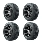 Set Of Gtw 12" Tempest Machined Wheels On 215/40-12 Excel Classic Street Tires. Fixed Price $645.99.