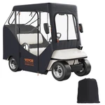 Vevor 2 Passenger Golf Cart Cover Waterproof Driving Enclosure 600D Polyester. Fixed Price $64.99.