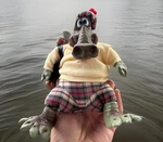 Russ Berrie Alligator Golf Figurine "al E. Gator" Highland Ridge 5.5. Fixed Price $10.50.