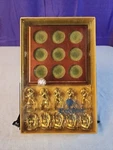Vintage Russ Tic-tac-toe Baseball Theme Game Metal & Wood Executive Classics. Fixed Price $21.99.
