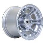 Gtw Spyder Machined/matte Silver Golf Cart 10X7 Wheel 4X101.6MM Bolt Pattern. Fixed Price $96.99.