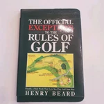 Leather 1ST Ed Official Exceptions To Rules Golf Henry Beard 1992 Book. Fixed Price $9.74.