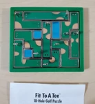 Rare Vintage Binary Arts Fit Tee 18 Hole Metal Golf 2 Puzzle Desk Toy. Fixed Price $17.95.