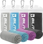 Bilitok Soft Breathable Cold Towel,yoga,sports,golf,gym,camping,running 4PACKS. Fixed Price $18.86.