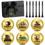 6 Pack Funny Golf Balls Set With Tees Retirement Patriotic Dad Gifts. Fixed Price $30.69.