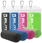 Bilitok Superfiber Ice Cooling Towel Set Of 4 For Neck And Face. Fixed Price $6.99.