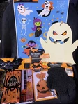 Halloween Decor Bundle, Clings, Stickers, Ghost, Cloth, Bags & Door Cover!# 1100. Fixed Price $6.99.
