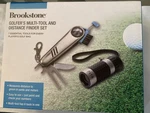 Brookstone Golfer Multi-tool And Distance Finder Set New Box. Fixed Price $29.99.