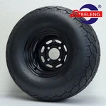 Golf Cart 10" Black Steel Wheels And 22X11-10 Gecko Street/turf Tires X4. Fixed Price $399.00.