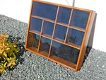 Lg Wood 10 Shadow Box Display Case Wall Curio Cabinet Glass Front Tannery Lane. Fixed Price $120.00.