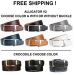 Nexbelt Reptile Crocodile Alligator Series No Holes With Ratcheting System. Fixed Price $87.99.
