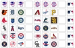 54 Mlb Team Stickers - Matte Or Glossy Options 0.75" Square Free Shipping. Fixed Price $6.78.