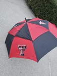 Team Effort Golf Ncaa 62" Windsheer Lite Texas Tech Red Raiders Umbrella. Fixed Price $35.00.