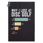 Msticey Microfiber Disc Towel - 'why Lose' Print 23.5X15.5, Black & Multi. Fixed Price $24.99.