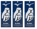 Three (3) New 2026 Mens Mizuno Mx Golf Gloves, Pick Size, White/black. Fixed Price $30.89.