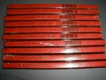 Lot Of 10 Vintage New Dixon Red & Black 997-M Pencils. Fixed Price $15.99.