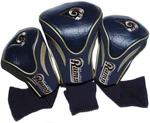 Team Golf Nfl Los Angeles Rams Contour Club Headcovers 3-PACK. Fixed Price $39.99.