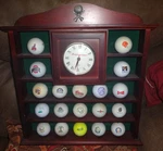 Cabinet - Displays Up To 19+ Balls Golfers Prayer. Fixed Price $65.00.