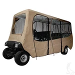 Red Hawk Deluxe 6 Passenger Golf Cart Enclosure Sand All Weather Fits Tops Up. Fixed Price $885.40.
