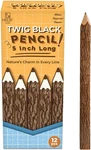 Bsiri Wooden Pencils Rustic Bark Twig Natural 12 Pack 5 Inch For Kid. Fixed Price $12.48.
