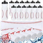 Hunnmingre Soccer Football Water Bottles Cooling Towels Party Favors. Fixed Price $64.99.