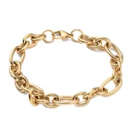 Stainless Steel Figaro Bracelet Lobster Rainbow Purple Multi-color Silver Gold. Fixed Price $21.98.