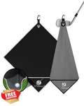 Keruike Magnetic Golf Towel Blackandgray 2PACK. Fixed Price $34.99.