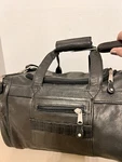 New Canyon Outback Black Duffle Carry-on Full Grain Leather Zipper Cabin Bag. Fixed Price $65.00.