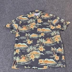 Kahala Polo Shirt Mens Large Gray Hawaiian Volcano Floral Tropical Golf. Fixed Price $34.89.