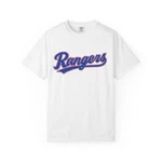 Texas Rangers Baseball Mlb Team Name T-shirt Mascot Logo Tee. Fixed Price $20.68.