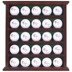 Displaygifts Golf Ball Case Wall Rack Cabinet, No Door, 25, Mahogany. Fixed Price $38.70.