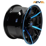 Rhox 12" RX399 Blue & Gloss Black Golf Cart Wheels Set Of 4, 12X7, -25. Fixed Price $519.95.