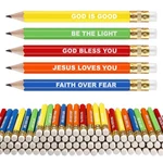 50 Pcs Inspirational Mini Half Golf Pencils With Eraser Rainbow Colors. Fixed Price $19.23.