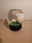 Golf Ball Tee Water Snow Globe Brain Teaser Challenge Desk Game Paper Weight. Fixed Price $19.95.