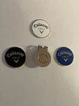 (3) Callaway Golf 1" Coin Style Markers W/bonus Hat Clip - Great Deal!. Fixed Price $12.00.
