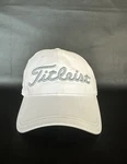 Titleist Pga Players Performance White Adjustable Strap Back Men Golf Hat Cap. Fixed Price $14.99.