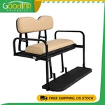 Fits 1994.5-UP Ezgo Txt Golf Cart Rear Flip Seat With Tan Cushions. Fixed Price $311.59.