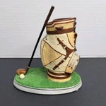 Russ Highland Ridge 20187 Golf Bag & Pencil Holder Office Desk Accessory. Fixed Price $14.78.