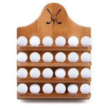 Wooden Golf Display Case 24 Balls Wall Mounted Holder .... Fixed Price $35.99.
