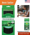 Wood-cased Pencils, Unsharpened, Hb Soft, Black, 12 Count. Fixed Price $5.99.