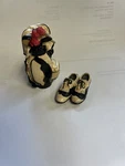 3" Bag Clubs Resin Sculpture Figurine W Shoes Golfing Golfer Gift Vtg. Fixed Price $6.99.