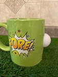 Big Mouth Fore Golfers Mug Man Cave Coffee Cup Fathers Birthday Anniver. Fixed Price $10.40.
