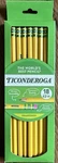 Ticonderoga Pencils, Presharpened, #2 Lead, Soft, Pack 18. Fixed Price $12.12.