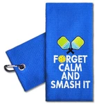 Erhachaijia Forget Calm And Smash It Embroidered Sports 23.6X15.7 In, Blue. Fixed Price $23.99.