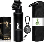 Attractive Golf Club Cleaner Set, Includes Water Brush And Waffle Black. Fixed Price $14.52.