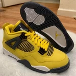 Air Jordan 4 "tour Yellow" Mid Top Retro Basketball Shoes For Men Size 7-12. Fixed Price $82.99.